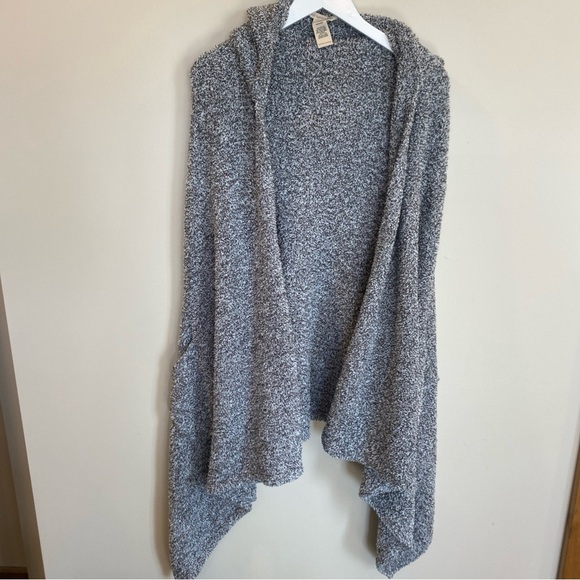 Soft Surroundings Open Front Cardigan Sleeveless Hooded Cozy Wrap Women One Size - Picture 1 of 5